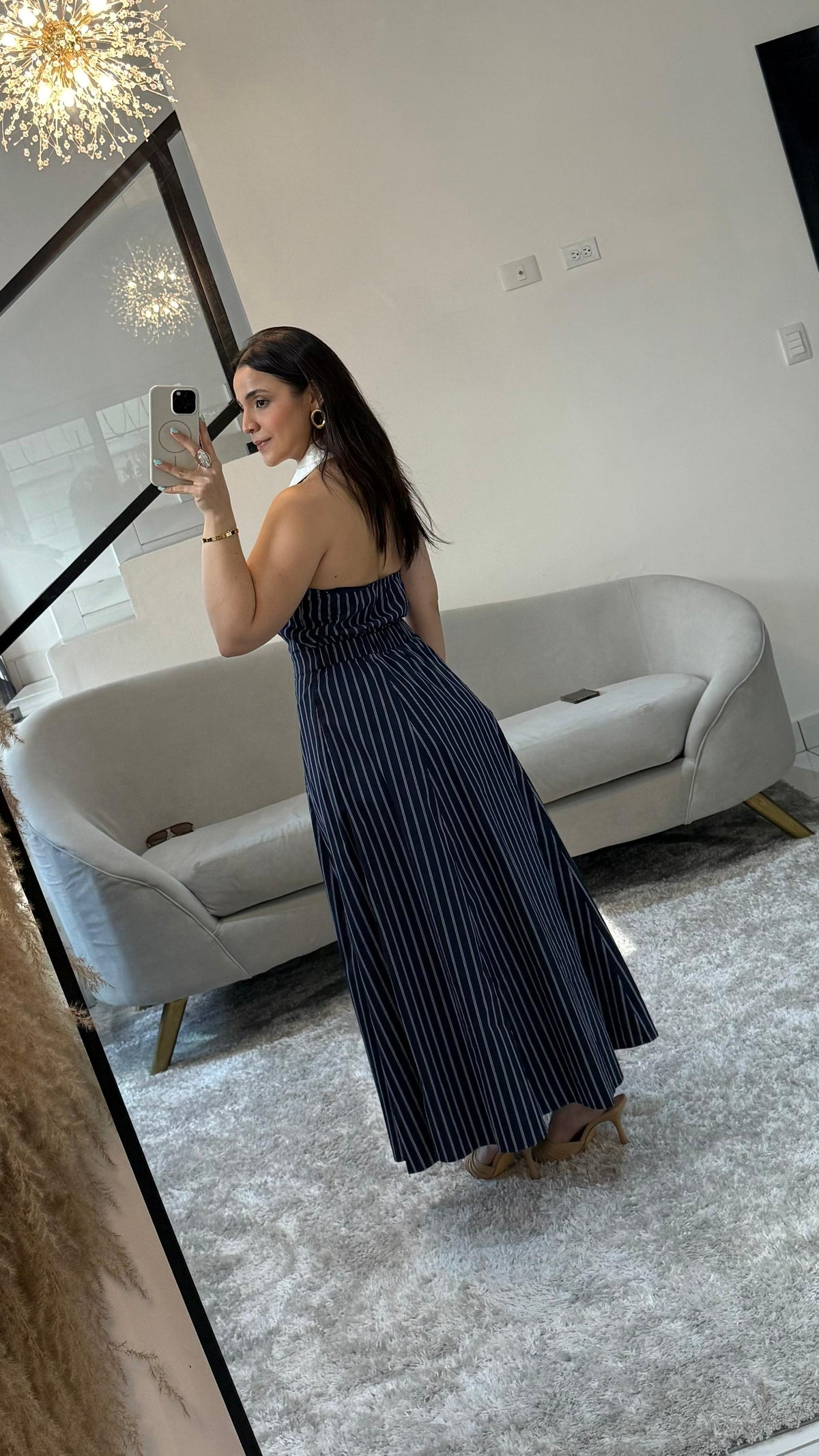 Striped Shirt Vestido