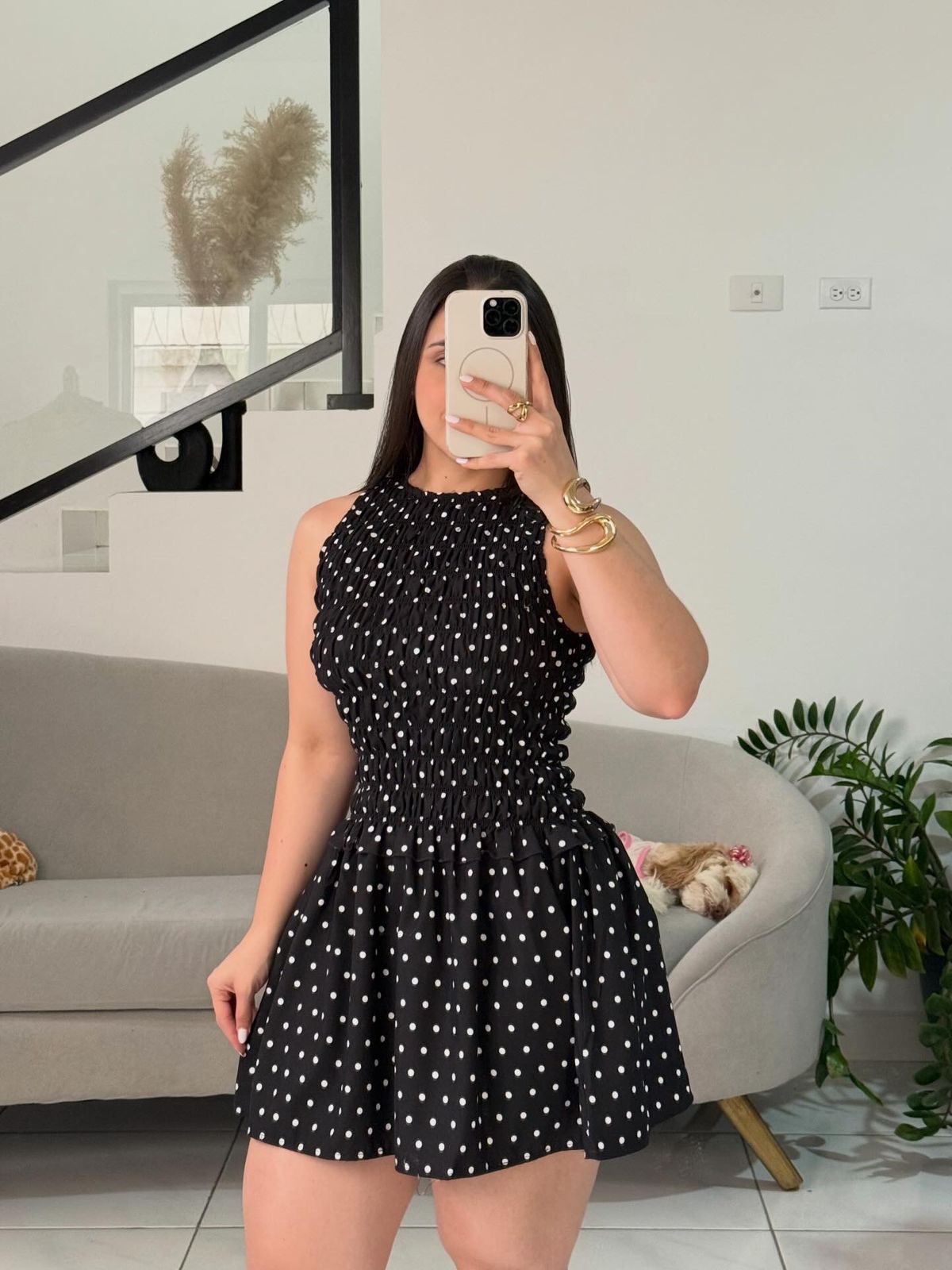 Root mini dress