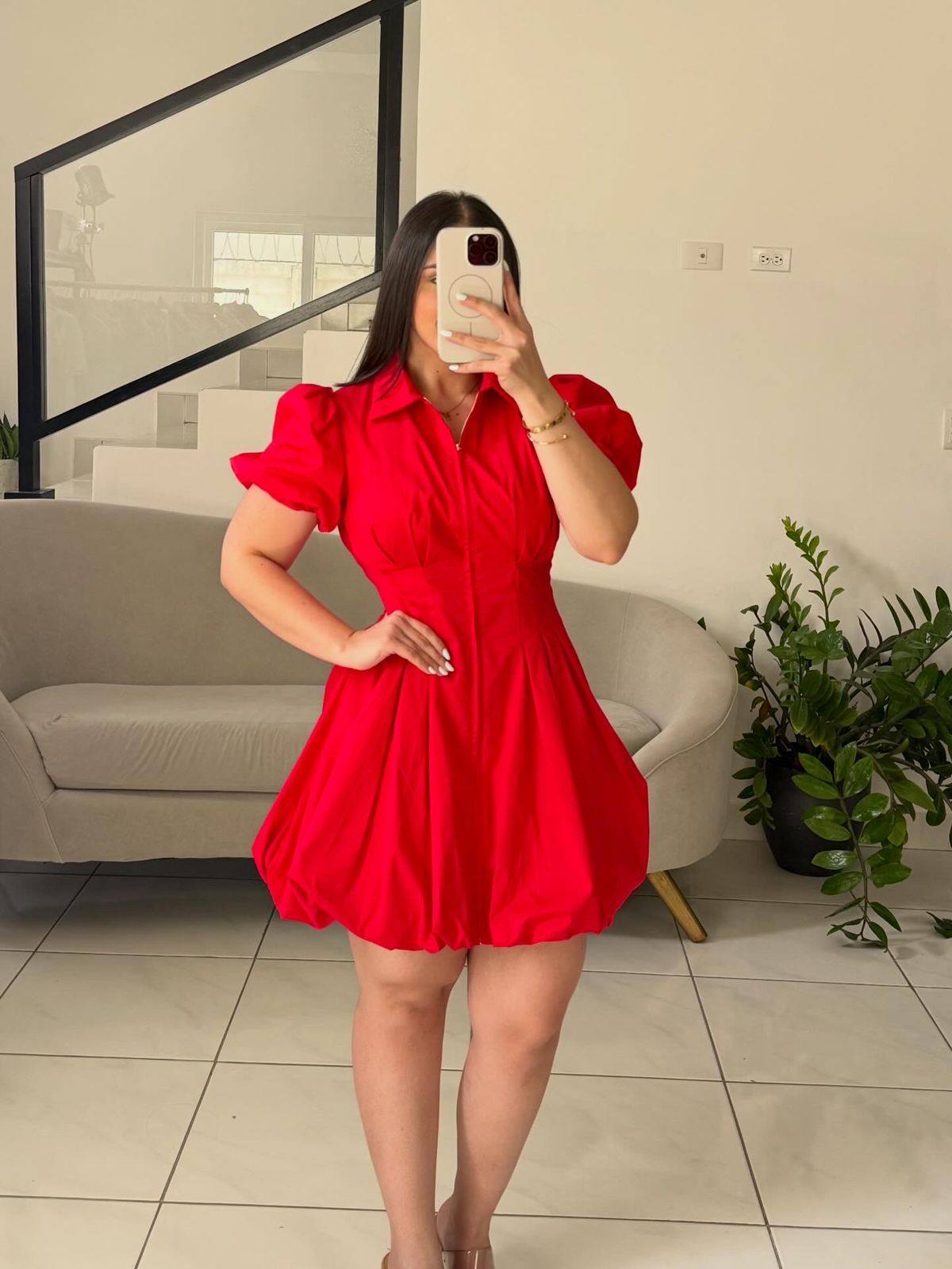 Bubble Sleeve Dress