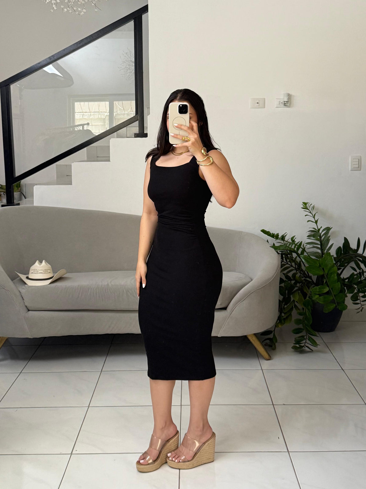 Tight Square Dress