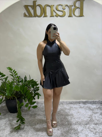 Leather Mini Dress