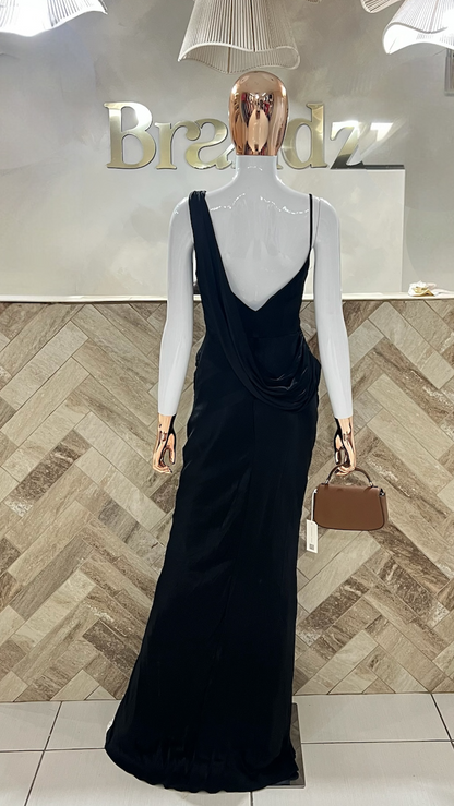 Satin Draped Gown