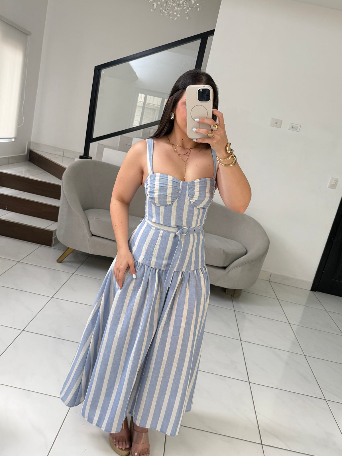 BlueStripe Dress