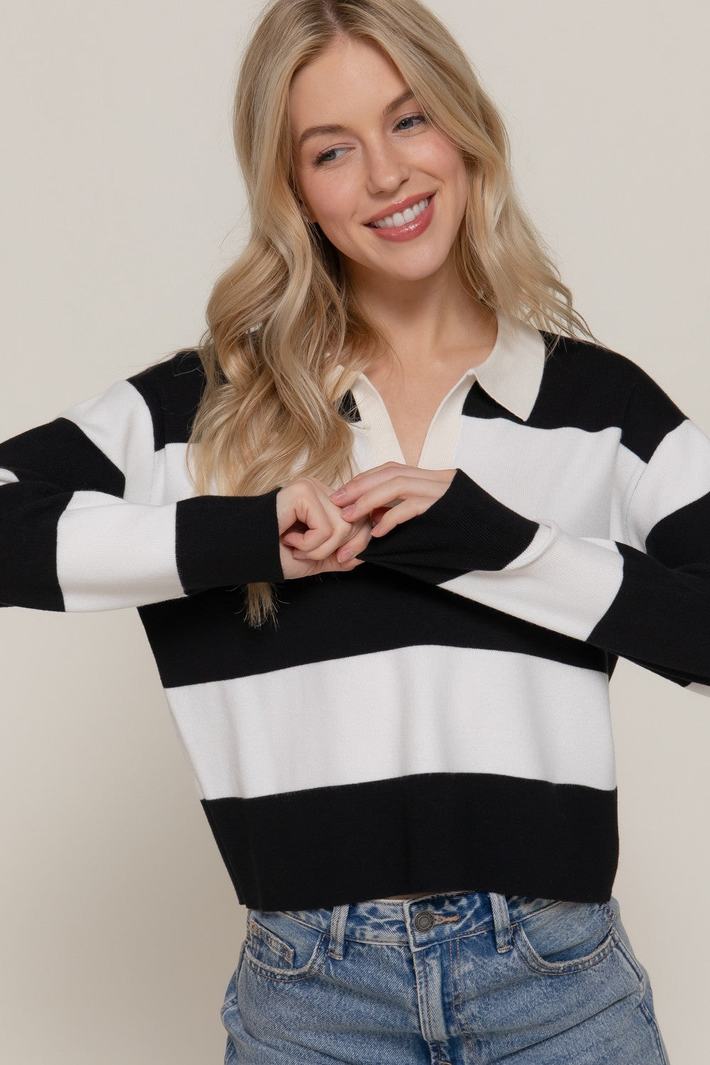 Ruby Stripe Top
