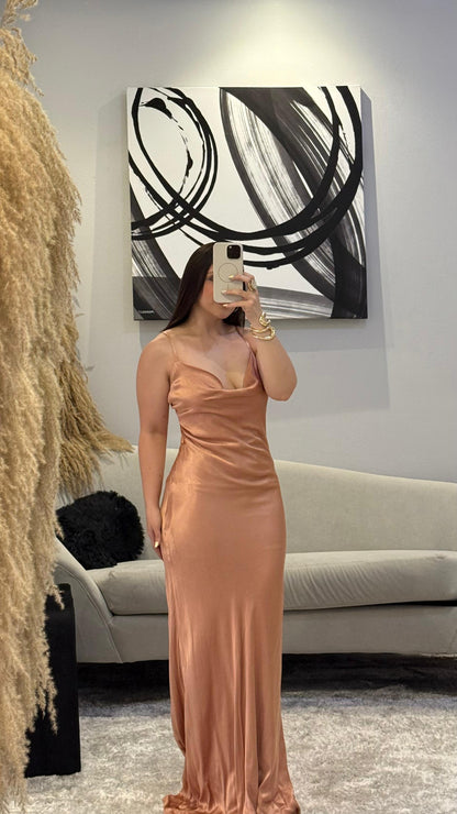 Maxi Satin Dress