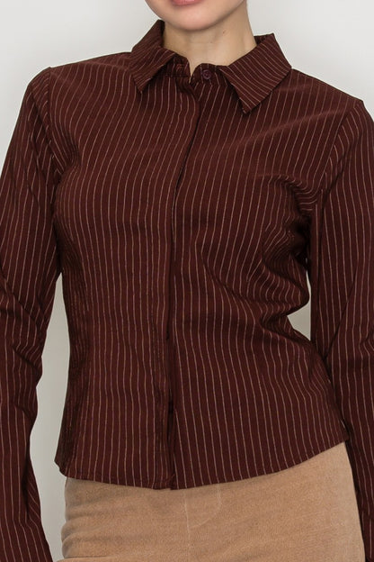 Camisa Rayas Larga