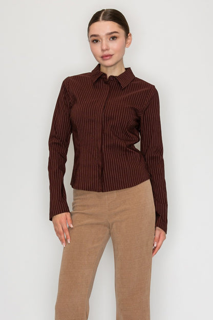 Camisa Rayas Larga