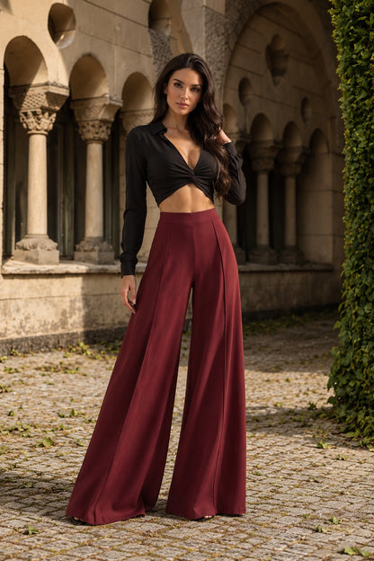 Wide press pant