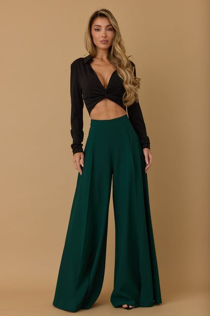 Wide press pant
