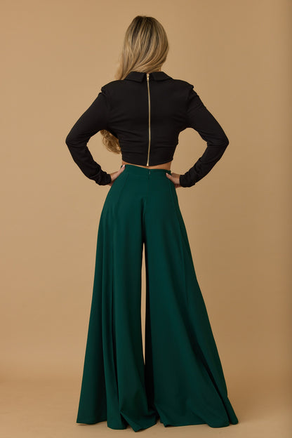 Wide press pant