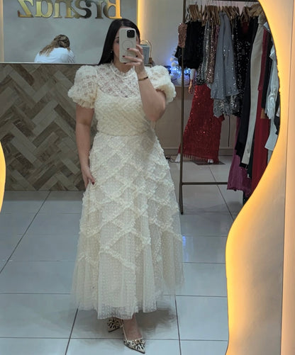 Vestido Ruffle Frill