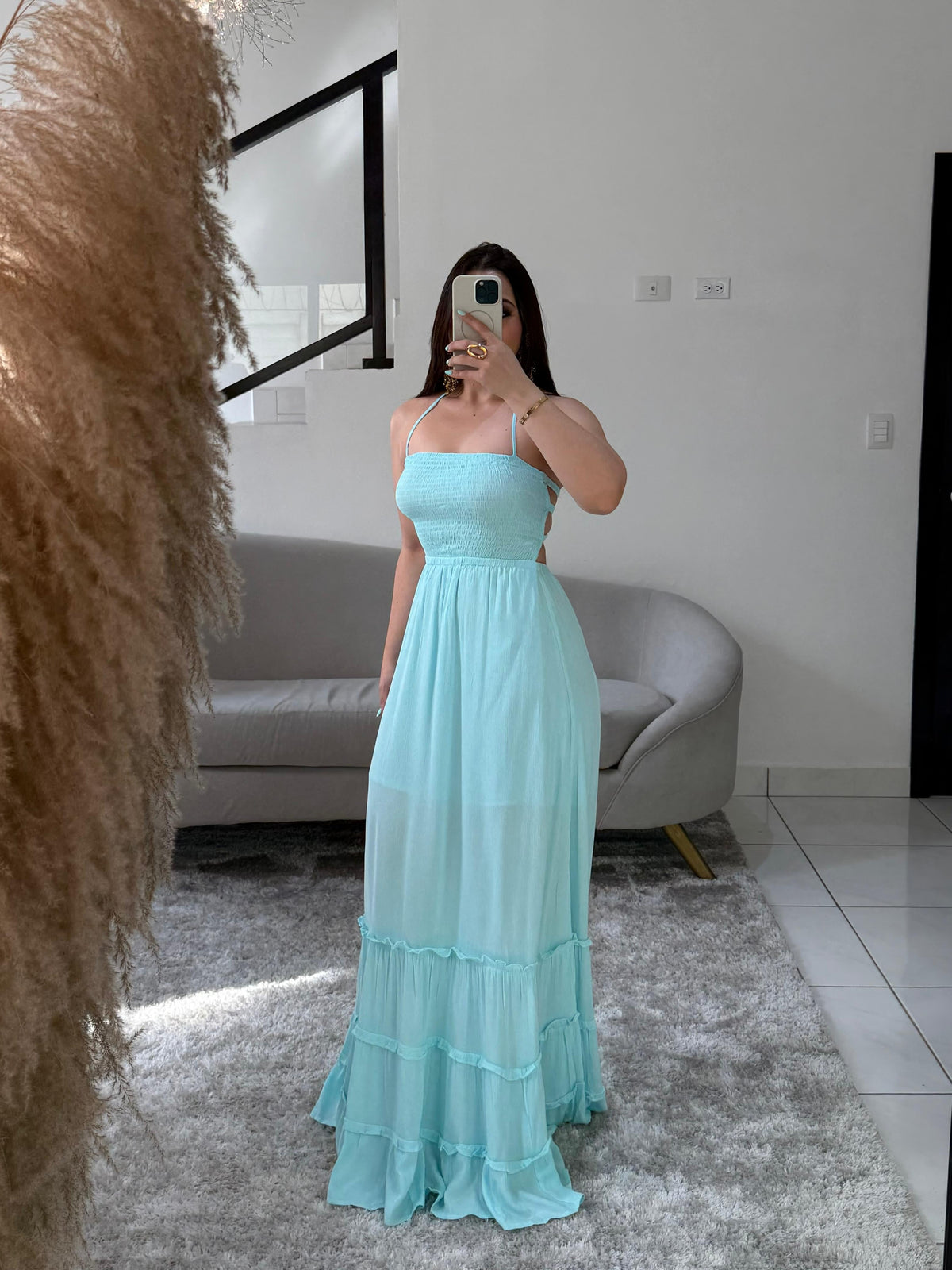Vestido Aquea Tiered