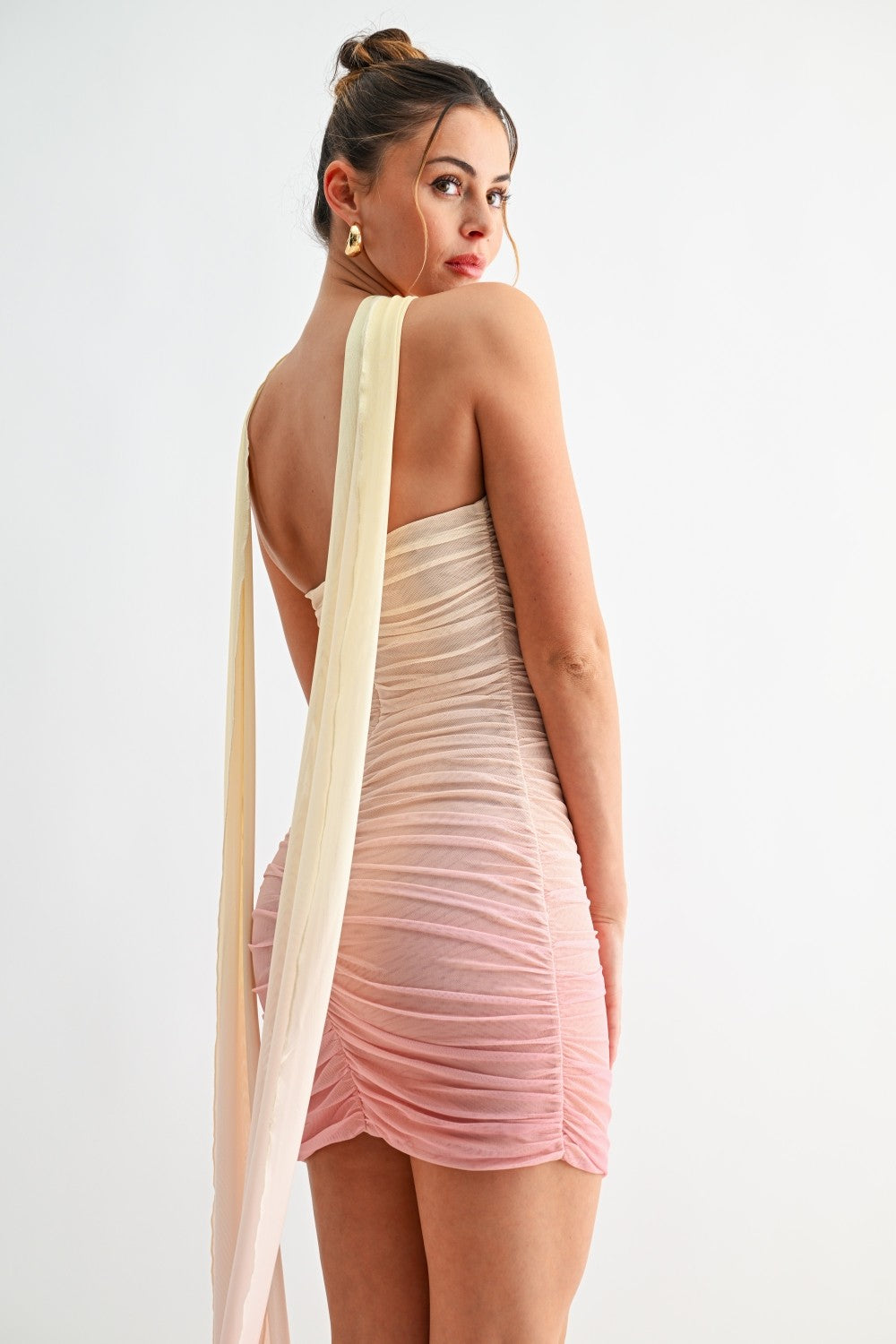 Blush mini dress