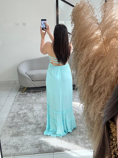 Vestido Aquea Tiered