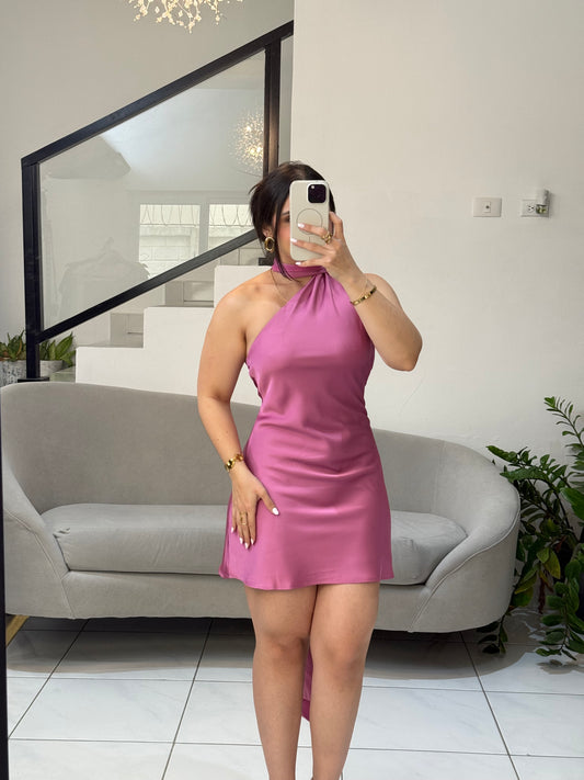 Satin Back Dress