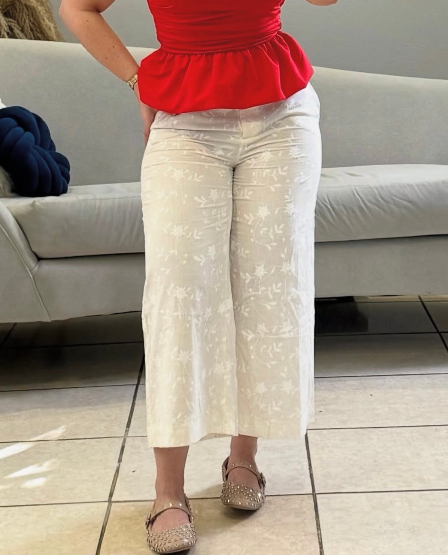Culotte bordado Zara