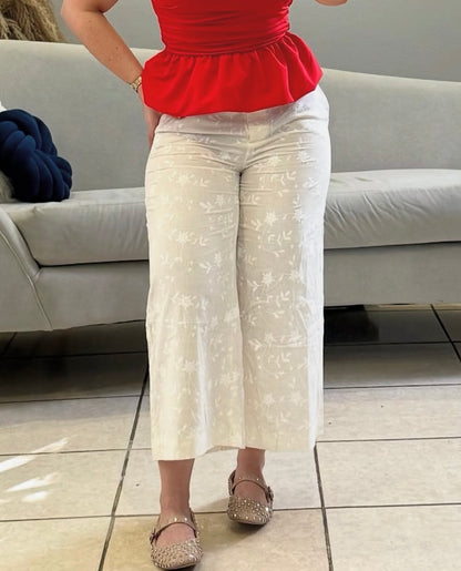 Culotte bordado Zara