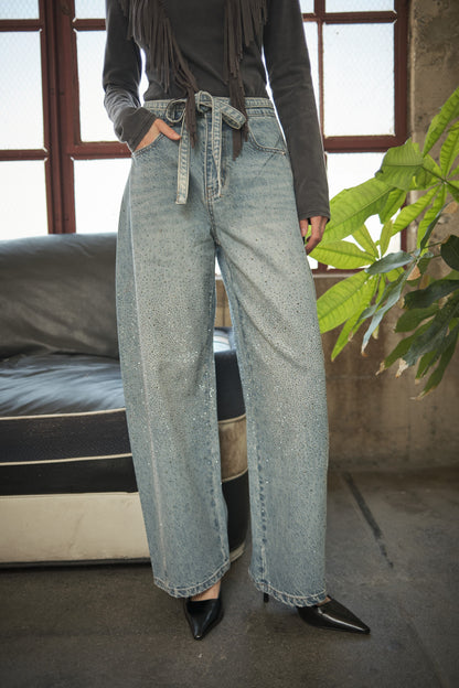 Sparkle Barrel Denim