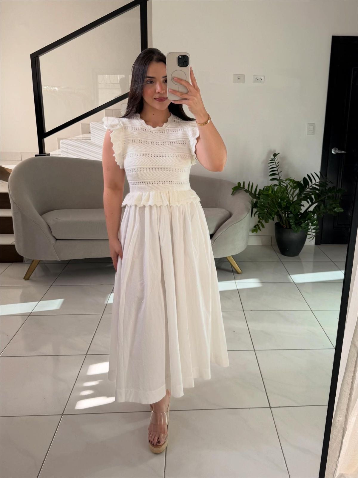 Knit Ruffle Dress