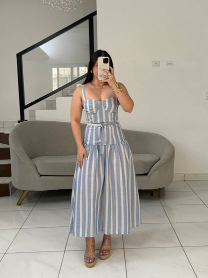 BlueStripe Dress