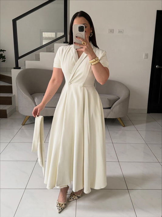 Vestido Maxi mangas
