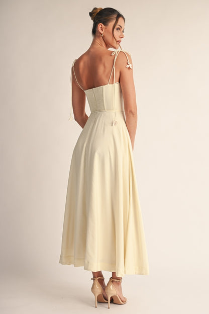 Cream Flowery Dress