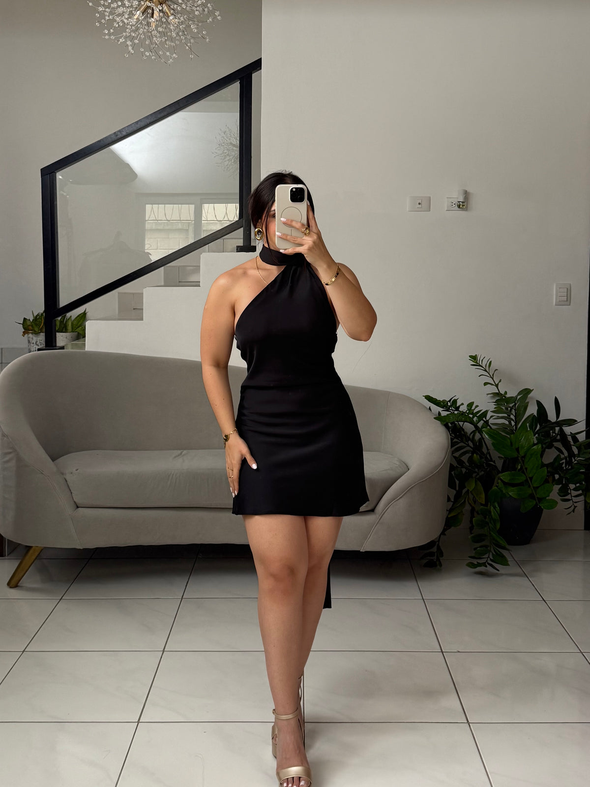 Satin Back Dress