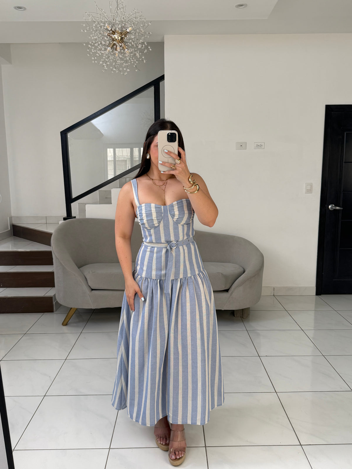 BlueStripe Dress