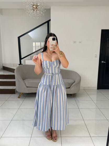 BlueStripe Dress