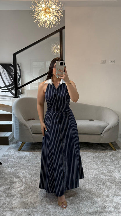 Striped Shirt Vestido