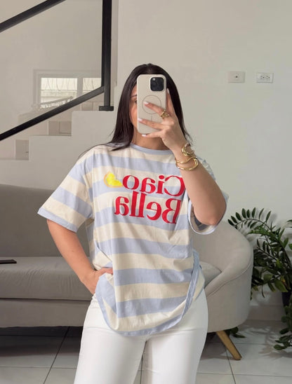 Plus Stripe Top