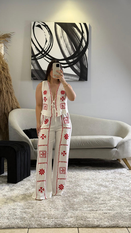 Bordado vest Set