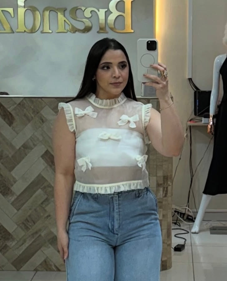 Top Organza bow