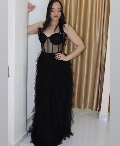 Vestido Clear corset