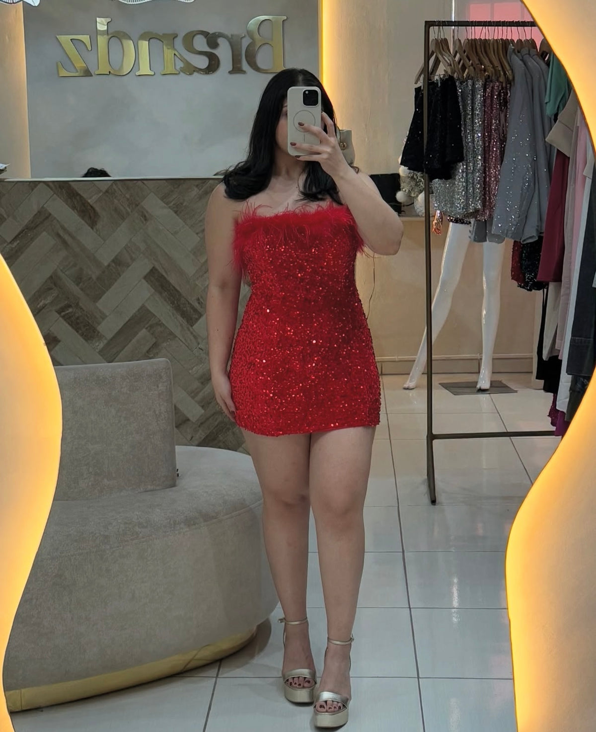 Tube Sequin Dress