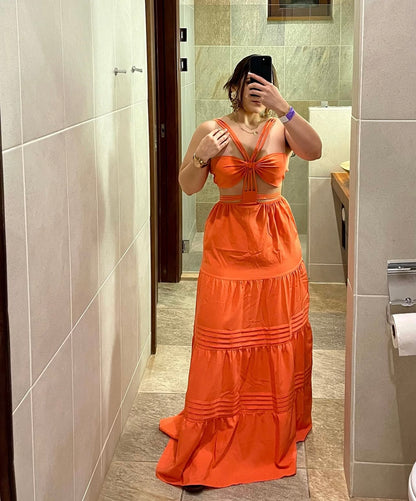 Vestido escote superior