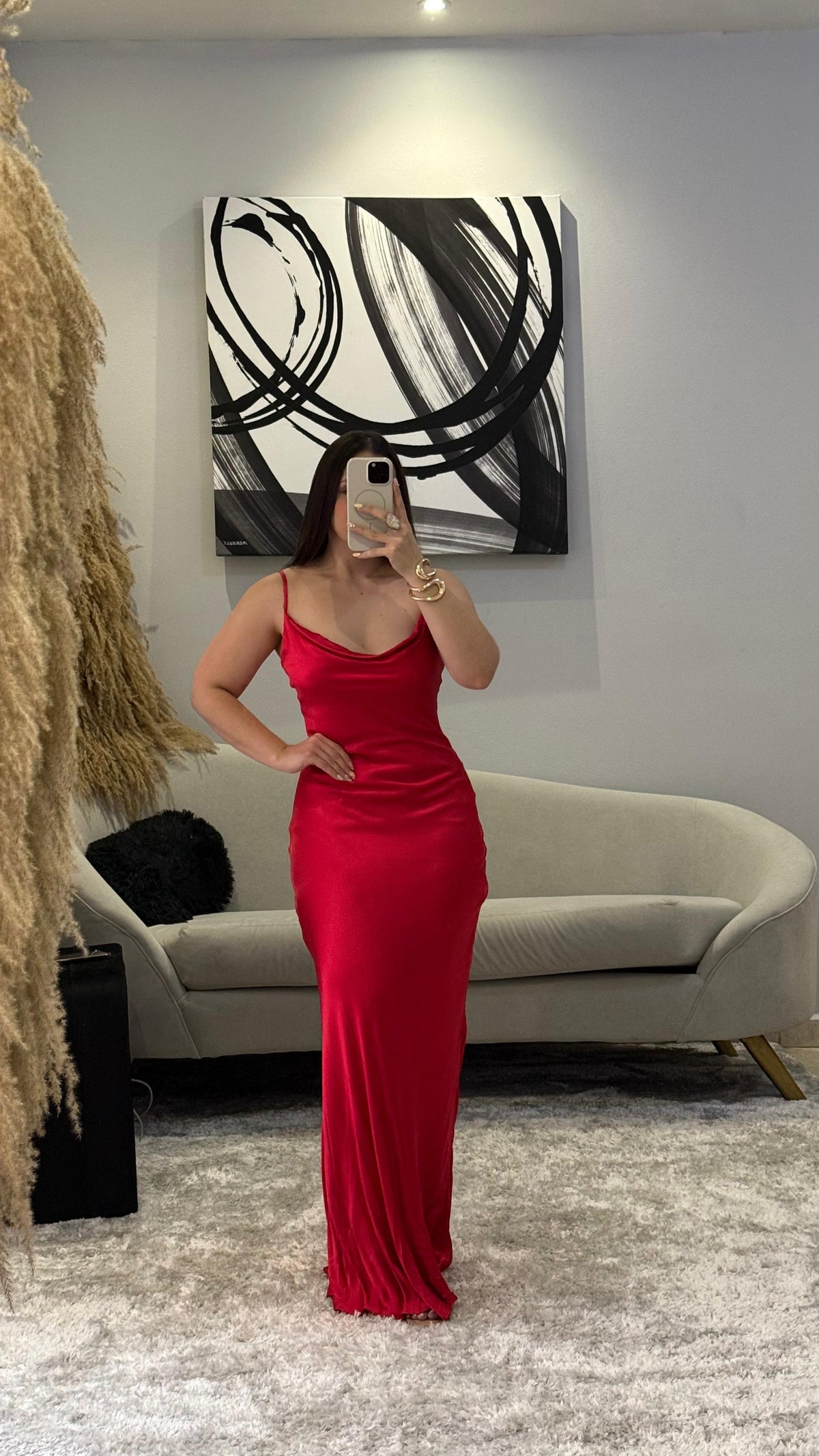 Maxi Satin Dress