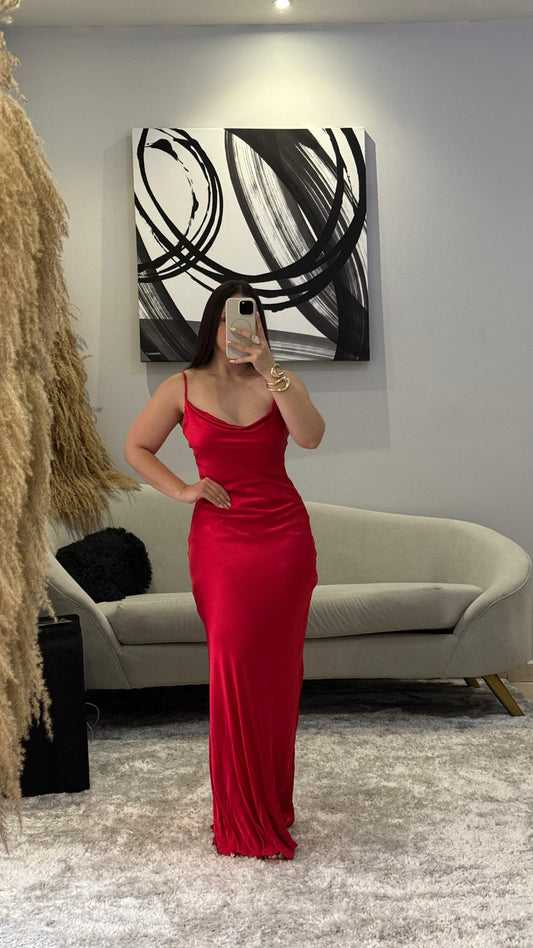 Maxi Satin Dress