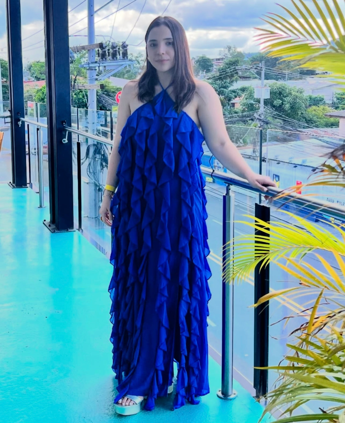 Vestido Maxi whole ruffle