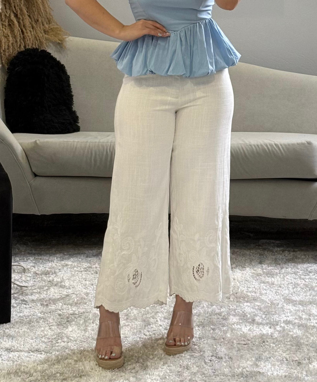 Culotte bordado Zara