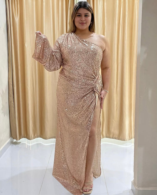 Vestido Gold sequin
