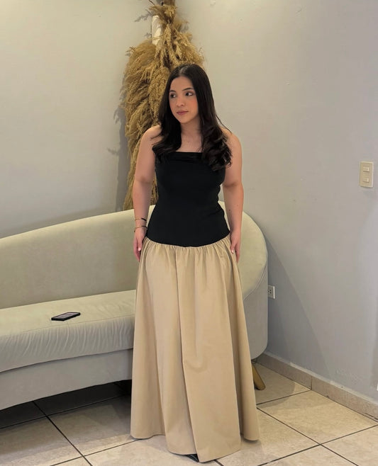 Vestido Blocked Tube