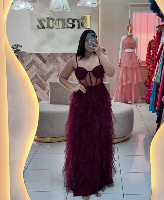 Vestido Clear corset