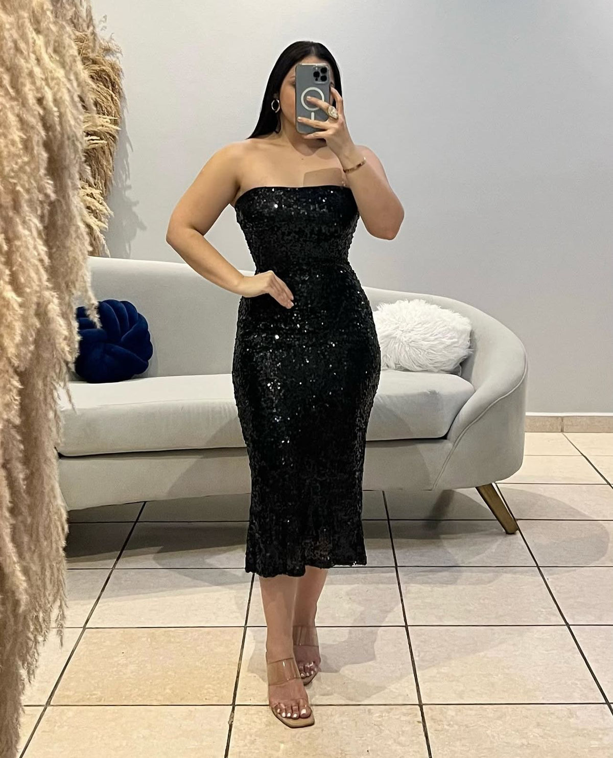 Sequin Slim tube dress
