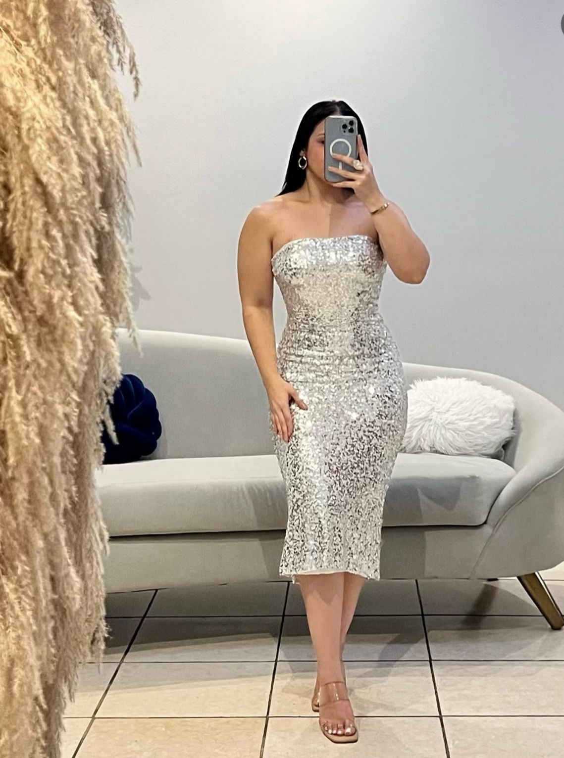 Sequin Slim tube dress