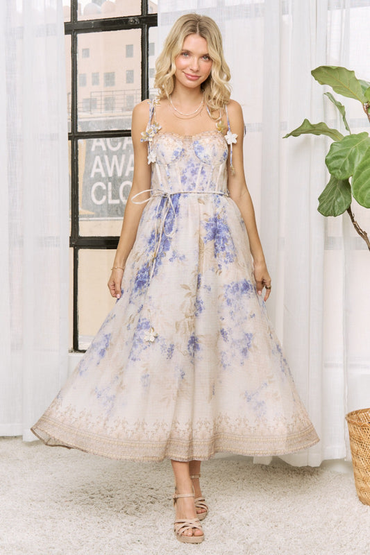 Floral Velvet Dress