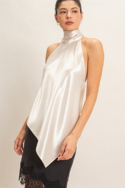 Silky Garmet Top