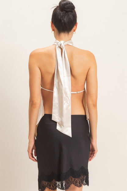 Silky Garmet Top