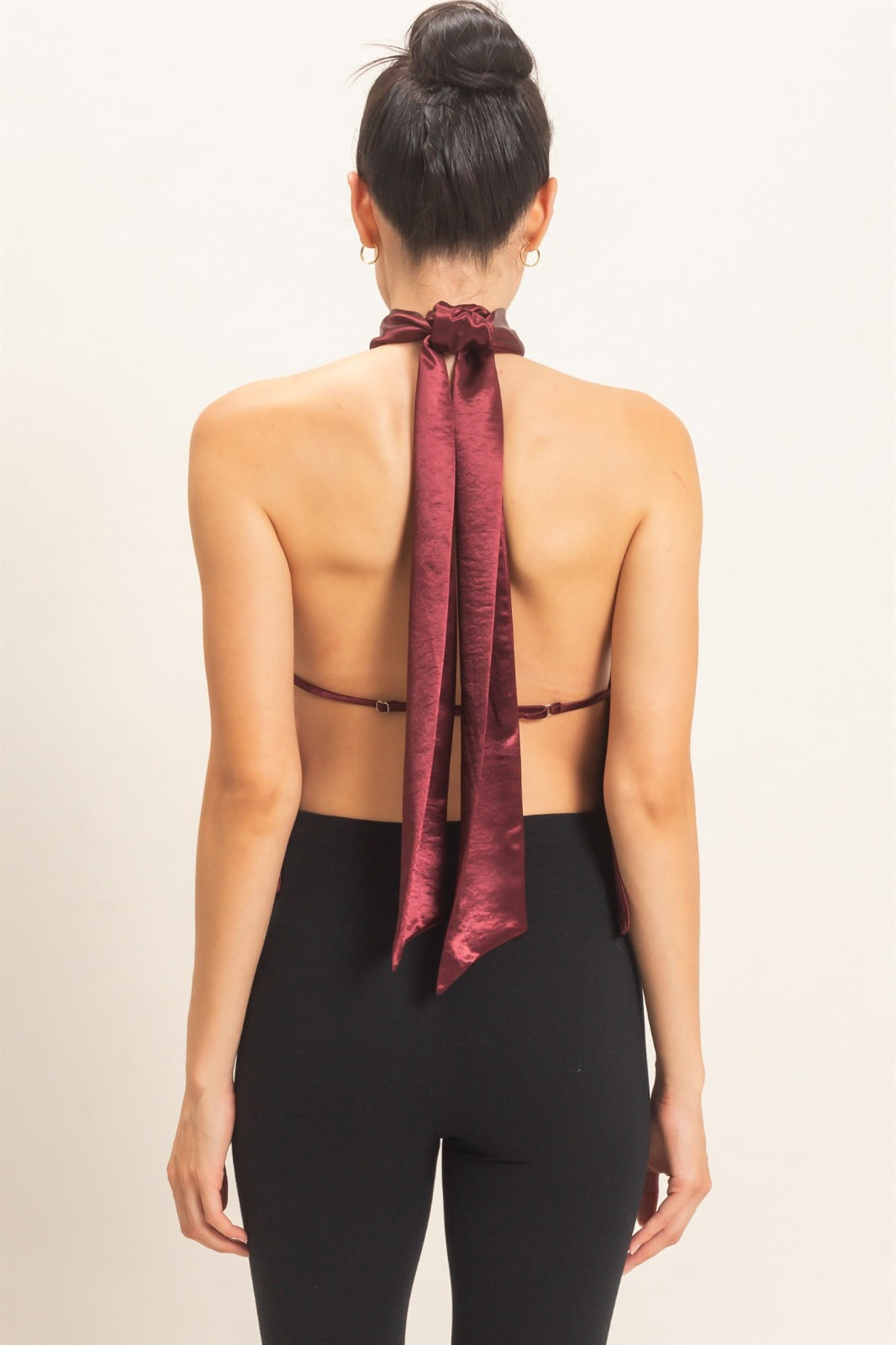 Silky Garmet Top