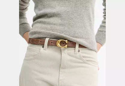 Coach Sculpted C Buckle Reversible